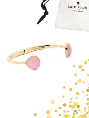 kate spade Pink Pearl Hinged Cuff Bracelet